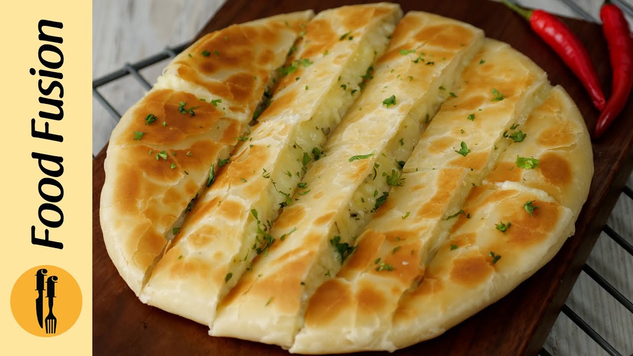 No Bake Potato Cheese Bread Recipe by Food Fusion