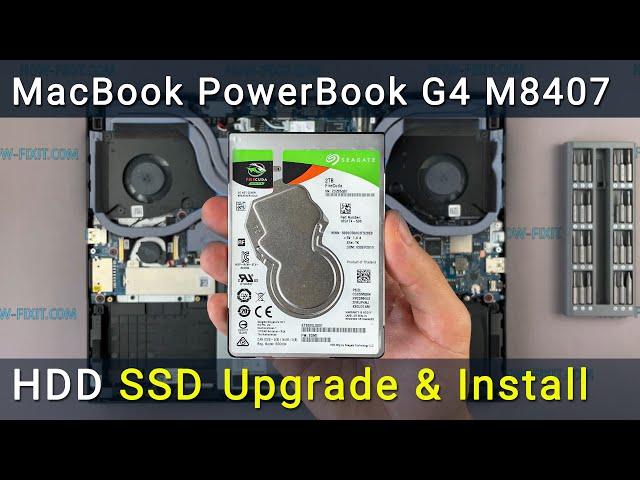 How to Install a Hard Drive in MacBook PowerBook G4 M8407