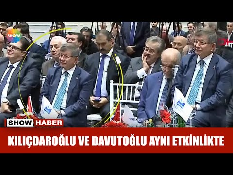 Kılıçdaroğlu ve Davutoğlu aynı etkinlikte