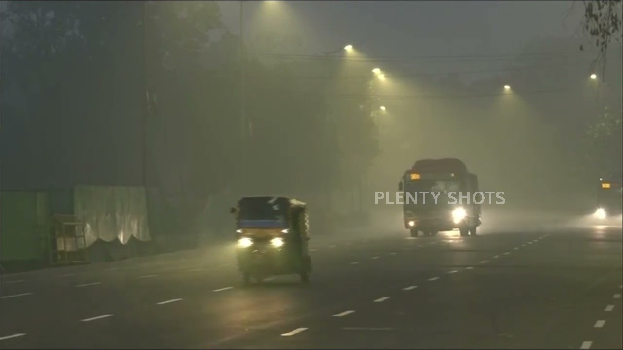 Fog visuals from India Gate & Prithviraj Chauhan