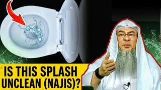 This Splash After Flushing the Toilet considered Unclean? Sheikh assim al Hakeem||#assimalhakeem