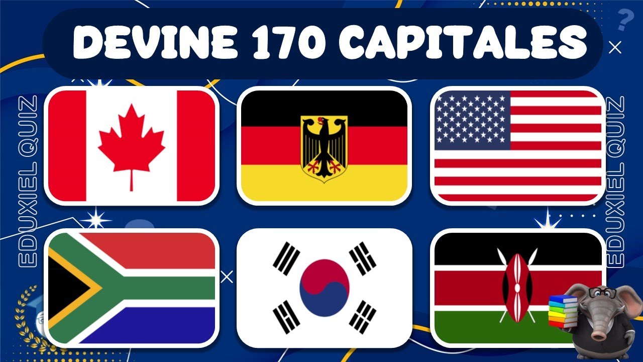 Quiz Culture Générale – Capitales du Monde | 170 Pays en Français 🚩🌎🧠-
