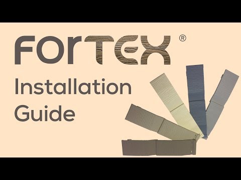 Video: ¿Cómo instalo el revestimiento Fortex?