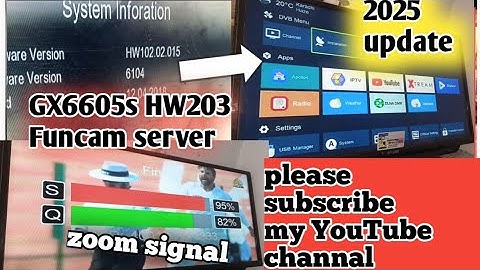 Gx6605s hw203 funcam software server update new year new video...