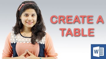 Word 2013 Tutorial | Creating Tables || Chapter 8 | Video 1