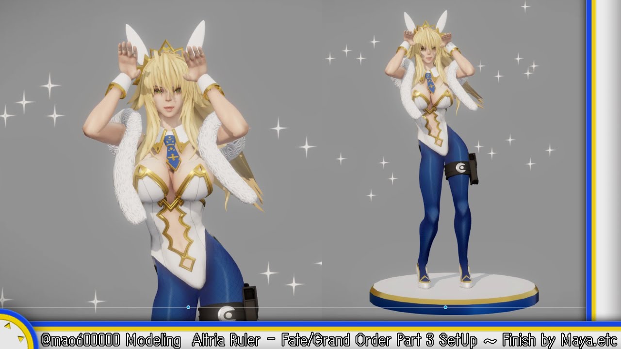 Altria Ruler(アルトリア・ルーラー) - Fate/Grand Order Modeling Part 3 SetUp ...