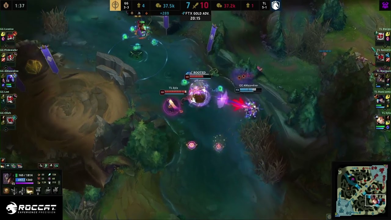 GG Ablazeolive RYZE 1 vs 3 Highlight! LCS 2022