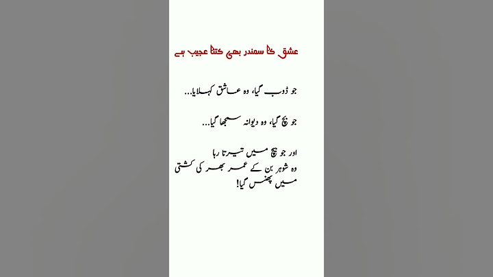 #Love #Ishq #HusbandLife #UrduPoetry #FunnyUrdu #Relationships #SeaOfLove #Lover #Madness #Satire