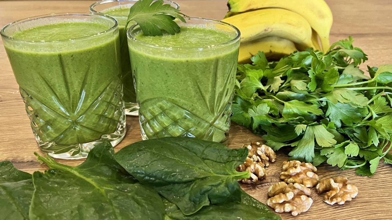 Невероятно вкусный ЗЕЛЁНЫЙ СМУЗИ! Рецепт Зелёного коктейля! Легко, Быстро, Вкусно! @TetushkaNelli