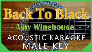 Back To Black - Amy Winehouse [Acoustic Karaoke | Male Key] chords