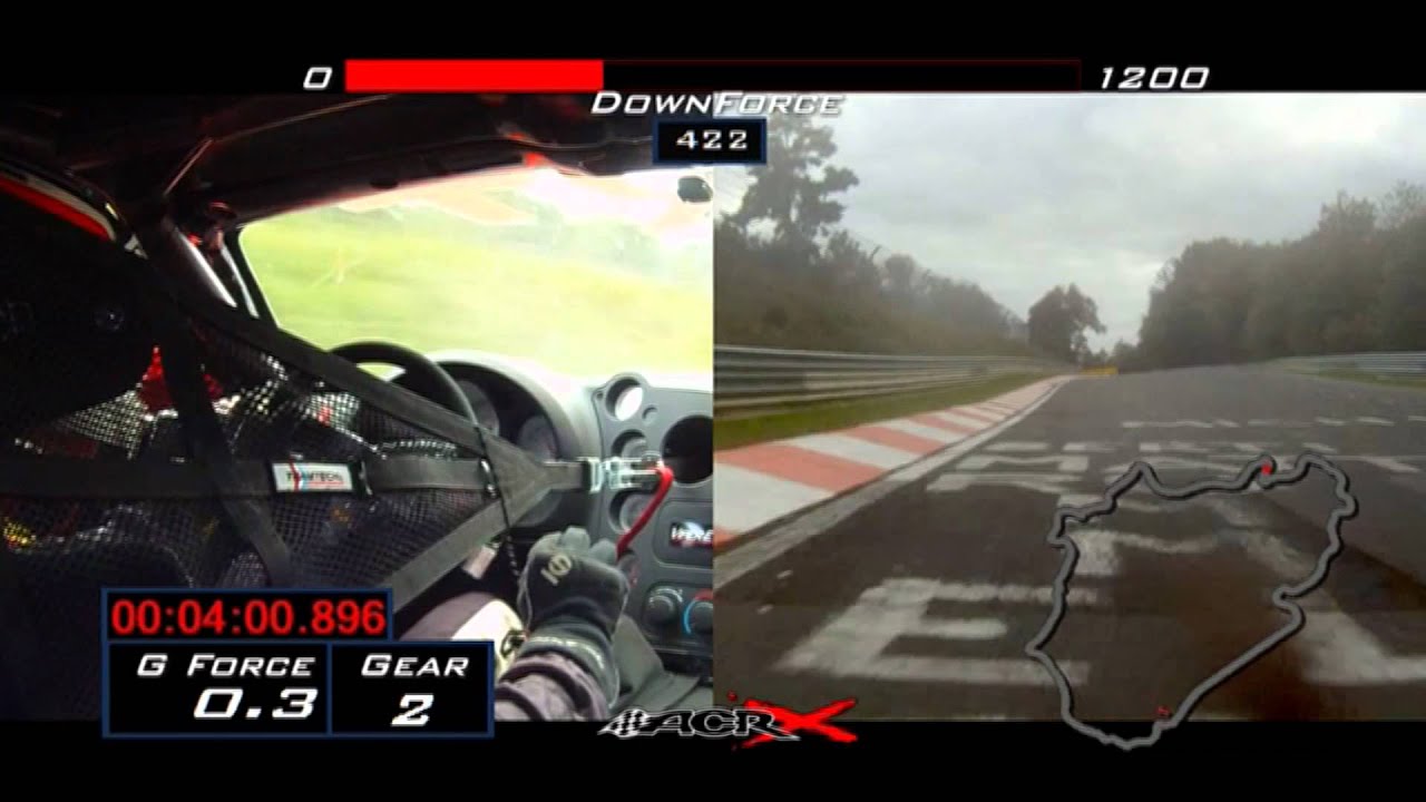 Dodge Viper ACR Sets New Nurburgring Record, Crashes Immediately After