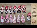 How to Assemble these Valentine Gnomes | Easy Craft Along + Freebie