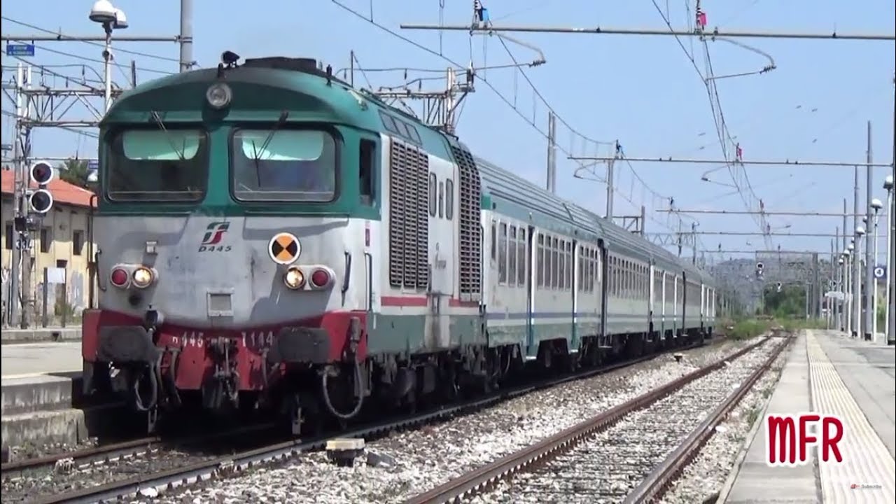 Stazione di EMPOLI (FI): D445 NAVETTA e ALn 501 + ALn 502 MINUETTO in viaggio tra FIRENZE e SIENA.