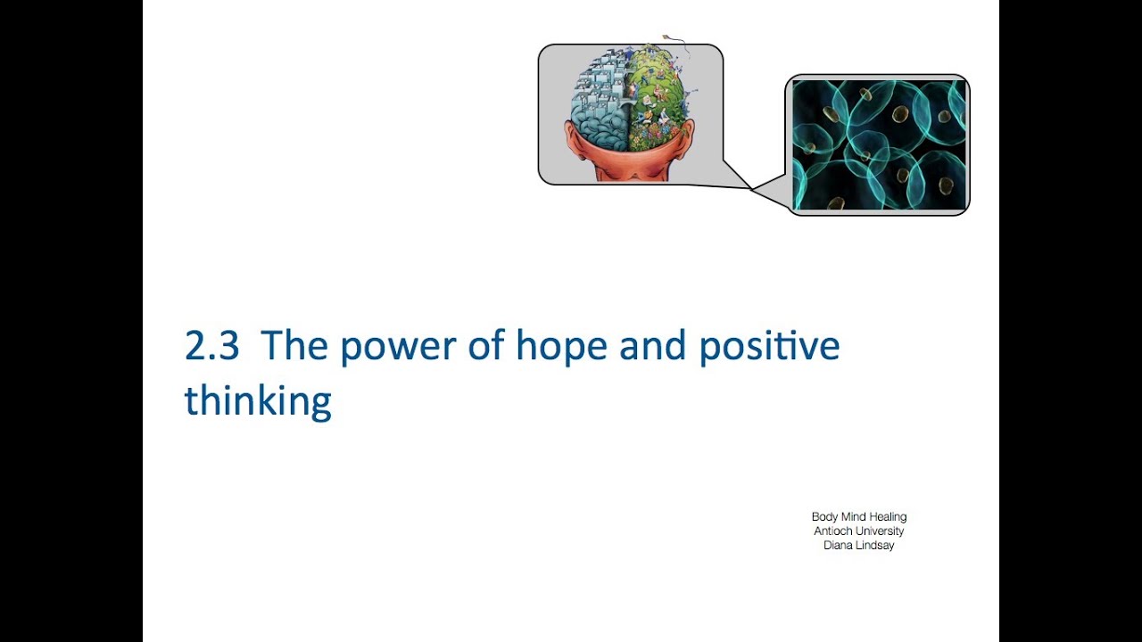 Unit 2.3 The power of hope and positive thinking - YouTube
