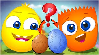 Learn Colors with Op and Bob: Orange Yellow Fun - Cartoons &amp; Activities for Curious Kids!