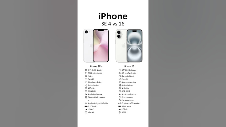 iPhone SE 4 vs iPhone 16