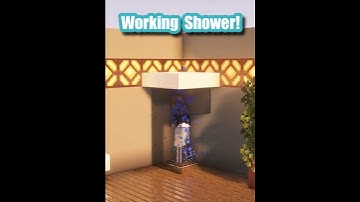 Minecraft REAL Working Shower! #shorts
