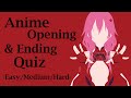 Anime Opening&amp;Ending Quiz - 40 OPs&amp;EDs [Easy/Medium/Hard]