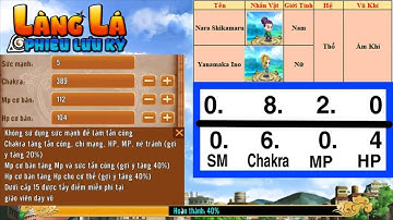 Làng Lá Phiêu Lưu Kí - Hướng Dẫn Cách Cộng Tiềm Năng Cho Các Bạn Mới Chơi