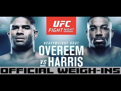 UFC on ESPN 9 Official Weigh-Ins: Alistair Overeem vs Walt Harris