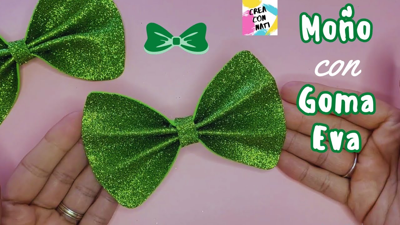 Cómo hacer MOÑOS 🎀 LAZOS con GOMA EVA (FOAMY) - Foam Bows DIY