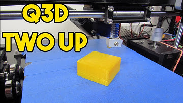 First 3D Print on a Q3D TwoUp 3D Printer
