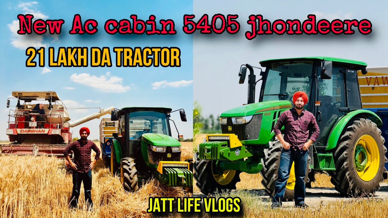 New Ac cabin 5405 jhondeere tractor🚜/ 21 lakh da tractor/ jatt life ...