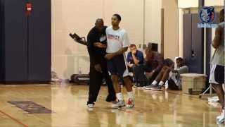 Michael Jordan Works out with Young Bobcats