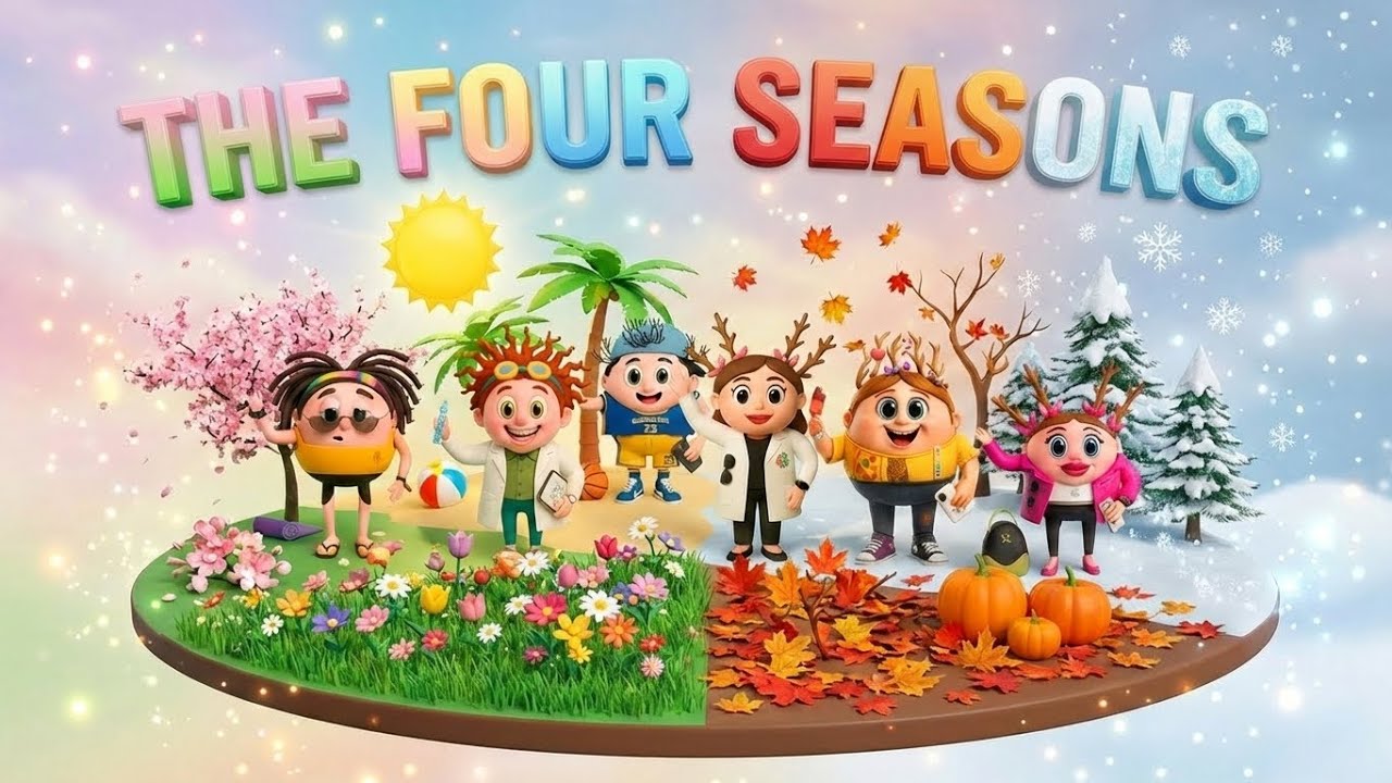 The Four Seasons | Spring, Summer, Fall, Winter | Learn Spanish | Neurolandy