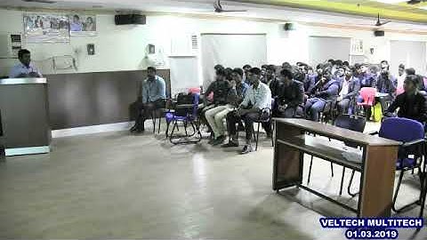 VELTECH MULTITECH DEPT OF ECE GUEST LECTURE - 01.03.2019