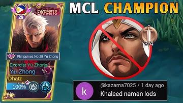 MCL CHAMPION AGAINST META ENEMY!! KALHEED CAN