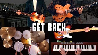 Get Back - Instrumental Cover - Guitars, Bass, Drums and Piano/Rhodes chords