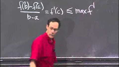 Lec 14, 18 01, Mean Value Theorem, Comparsison with Linear approximation