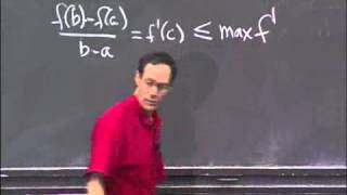 Lec 14, 18 01, Mean Value Theorem, Comparsison with Linear approximation