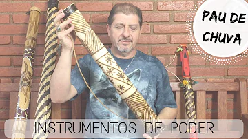 Como é feito o instrumento pau de chuva?