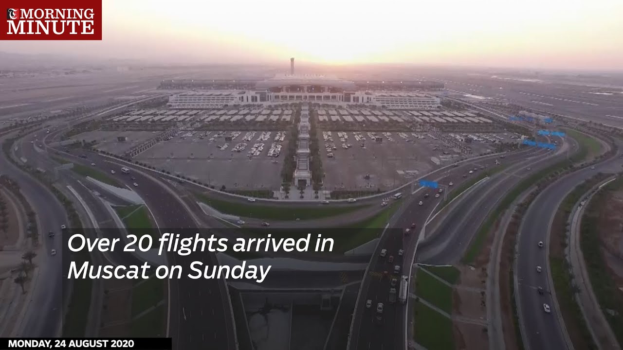 Over 20 flights arrived in Muscat on Sunday - YouTube