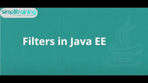 3.3 Filters in Java EE