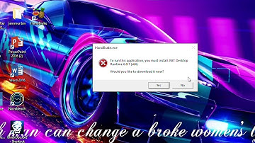 to run this application you must install  net desktop runtime 6 0 1 HandBrake Error