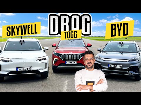 Togg Drag Yarışında! | Togg T10X - BYD Atto3 - Skywell ET5