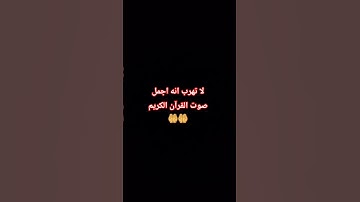 لا تهرب انه اجمل صوت القرآن الكريم  🤲🤲