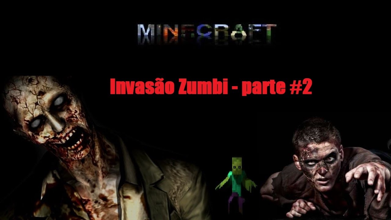 MINECRAFT - COMO JOGAR MINECRAFT ONLINE  A INVASÃO ZUMBI 