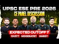 UPSC ESE PRE 2026 CE Exam | Panel Discussion - Expected Cutoff | Easy? Moderate? Hard?