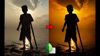 How to edit sunset photo  in Snapseed | sunset color effect | Snapseed tutorial screenshot 2