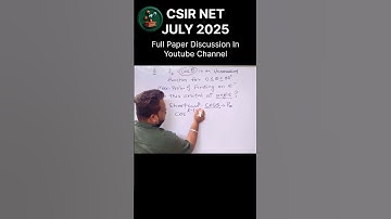 CSIR NET June 2025 | Quantum Chemi Part B | Detailed Paper Discussion & Solutions #shorts #ytshorts