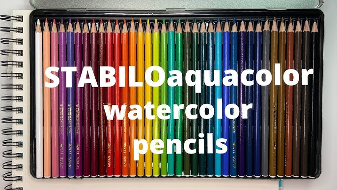 Stabilo Aquacolour Water Soluble Pencil Crayons Set Of 12