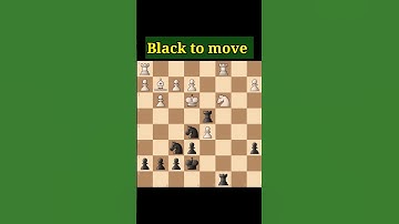 Chess Puzzles Mate in 2 moves | Black to move 🤔🤔#chess #puzzle