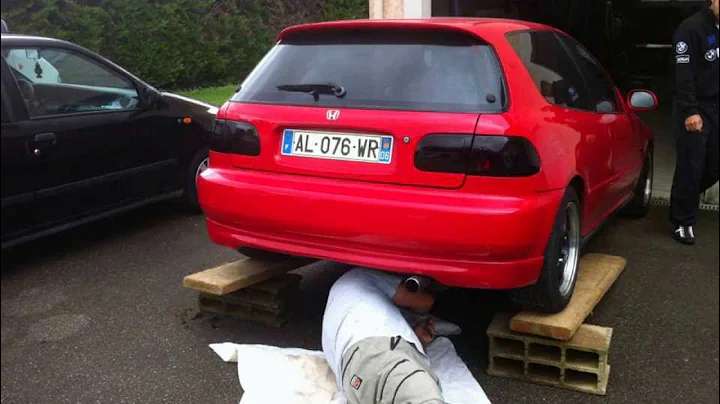 Civic eg Vtec sound,New exhaust (Presentation of my civic)