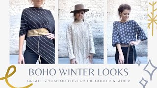 BOHO CHIC Outfits for WINTER!