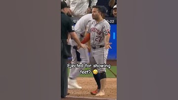 Jose Altuve EJECTED For Showing FEET? 🤣 #astros