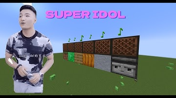 6 Different ways to play SUPER IDOL on note blocks in Minecraft!